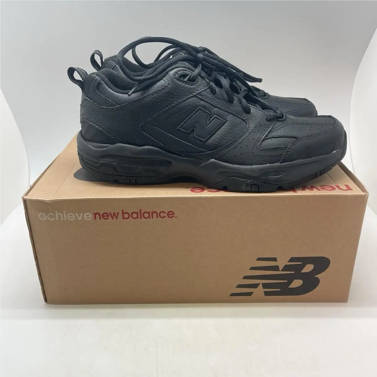 New Balance Sneakers Womens 9.5 B 608 V2 WX608V2B Black Training Athletic Shoes