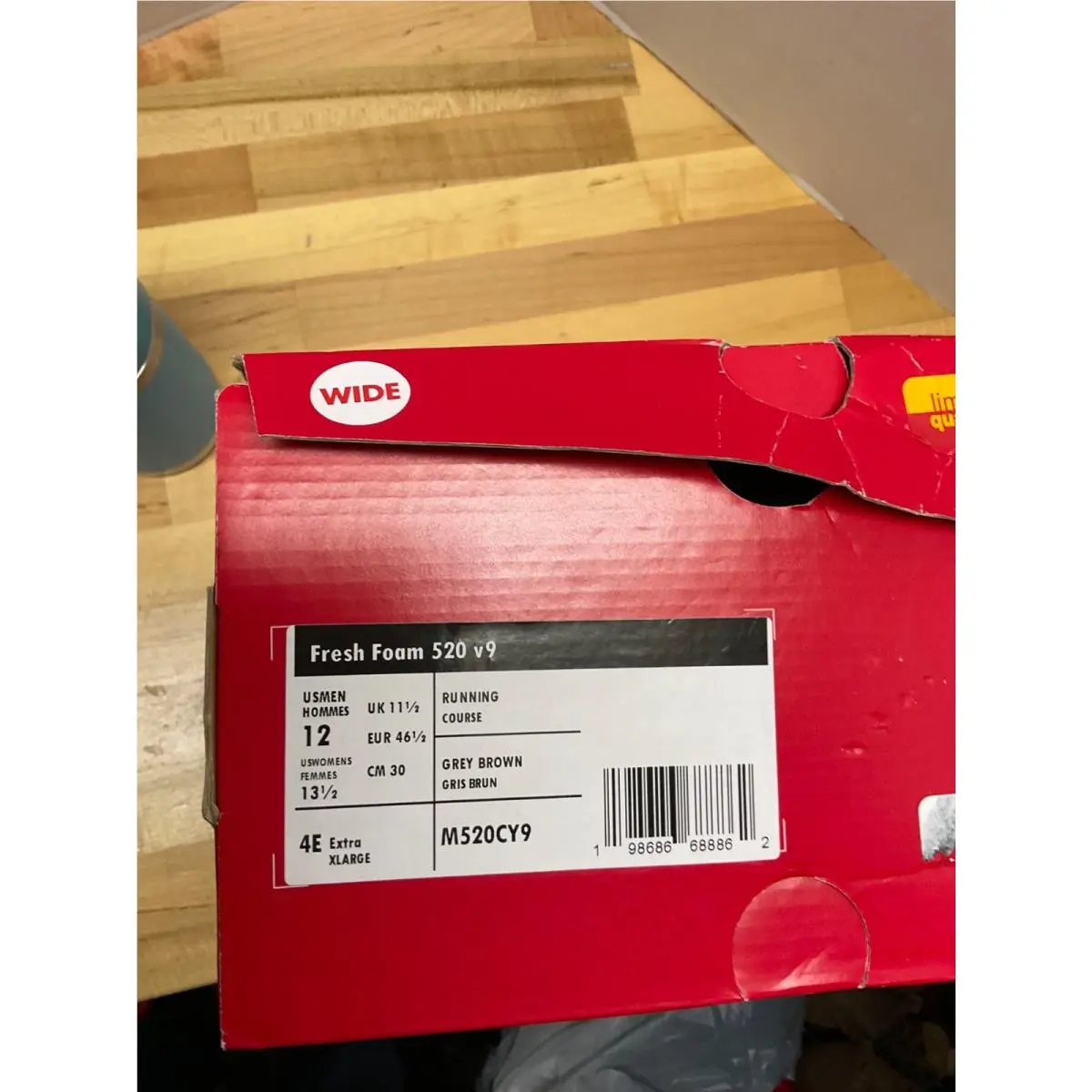 New Balance shoes - New Balance 520 - M520CY9 4E - Gray (UPC: 198686688862) 0