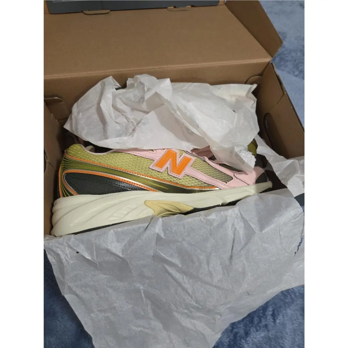 New Balance shoes - New Balance 740 - U740GP2 - Pink, Manufacturer: Icy Pink/Forest Night/Flame Orange/Sylvan Green 3