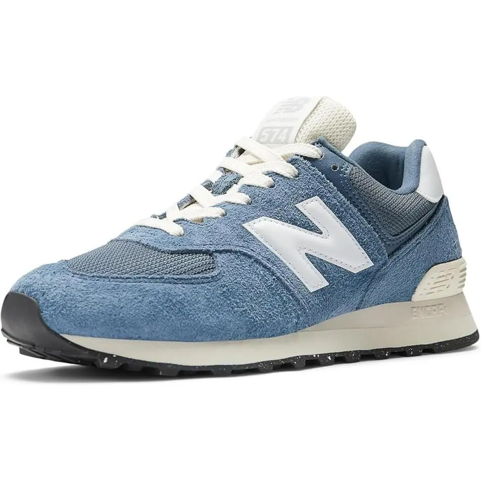 New Balance 574 V2 Unisex Sneakers- Vintage Indigo White Angora- Size 7 Men