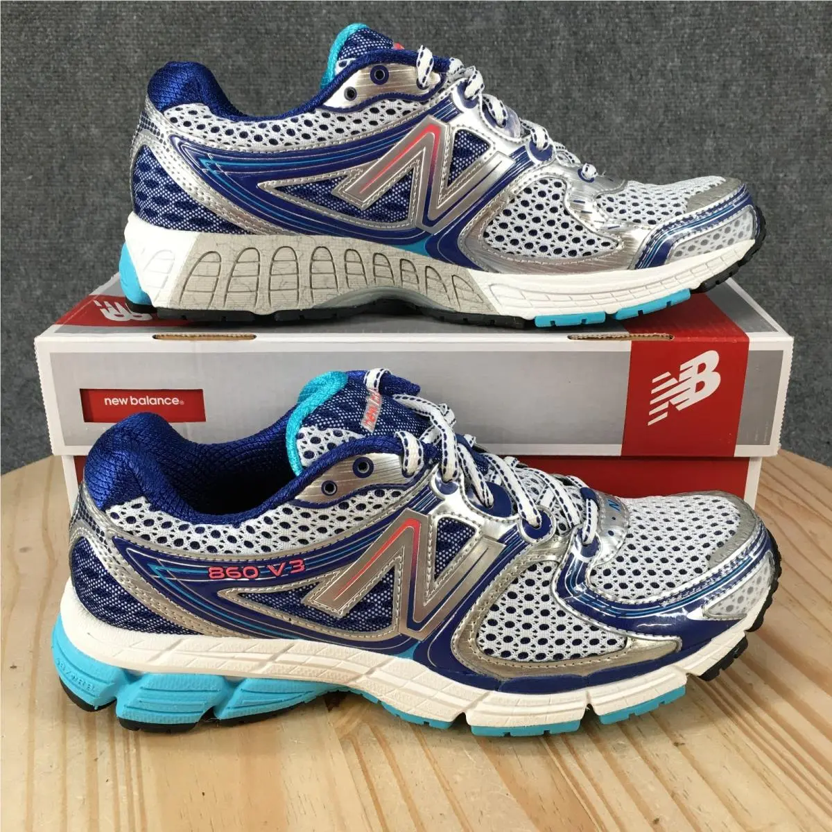 New Balance 860v3 Running Shoes Womens 10.5 2A Sneakers Multicolor W860SB3