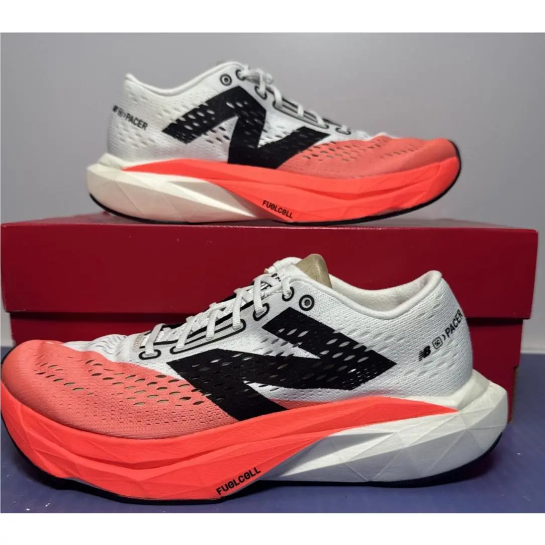Size 9.5 - New Balance Fuelcell Supercomp Pacer v2 Urgent Red