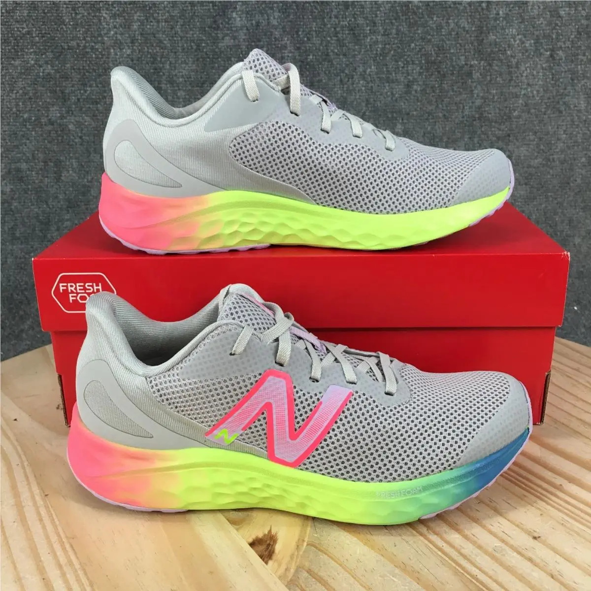 New Balance Fresh Foam Arishi v4 Running Shoes Youth 5M Lace Up Sneaker Gray New