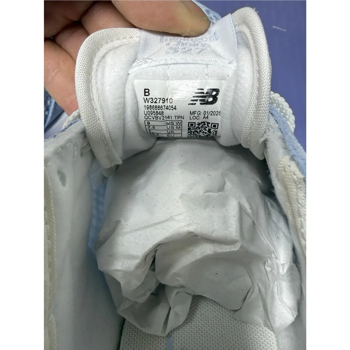 New Balance shoes - New Balance 327 - W327910 - White (UPC: 198688674054) 5