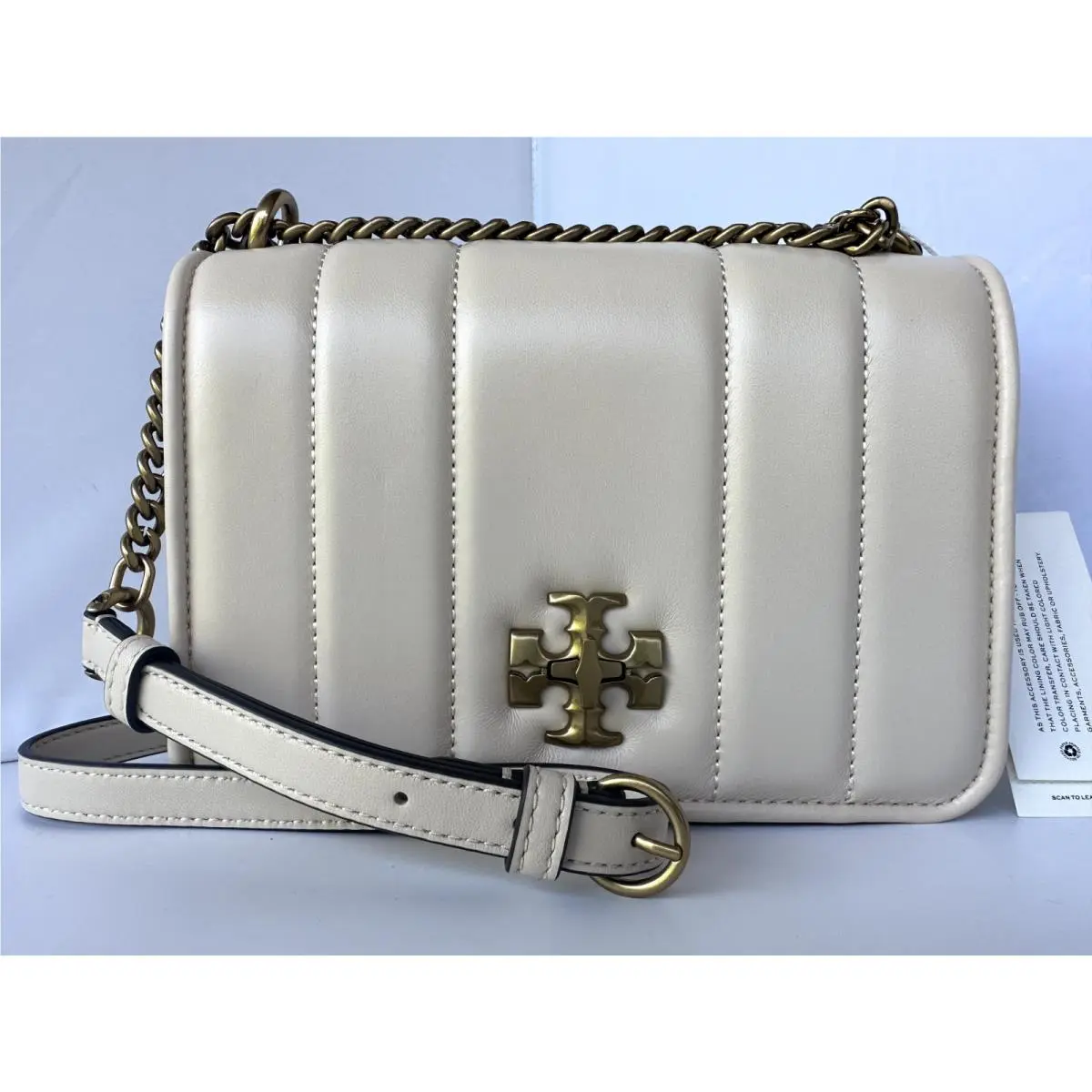 Tory Burch Women`s Bag Kira Chain Shoulder Brie Crossbody Leather