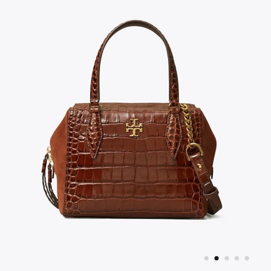 Tory Burch Kira Embossed Crossbody Shoulder Satchel