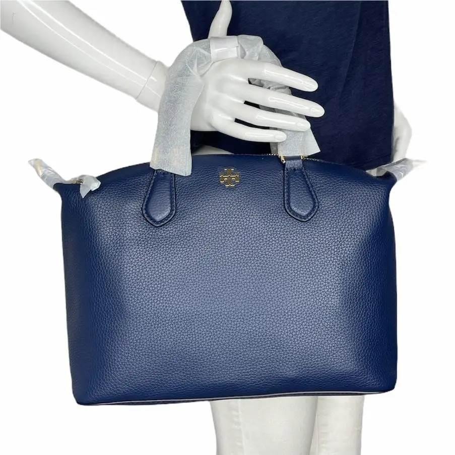 Tory Burch Carter Small Slouchy Satchel Crossbody Bag Royal Navy