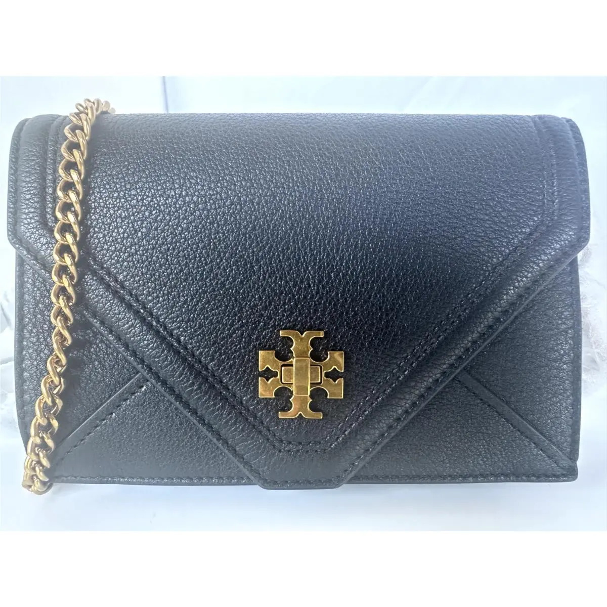 Tory Burch Mini Kira Crossbody Black Bag Leather