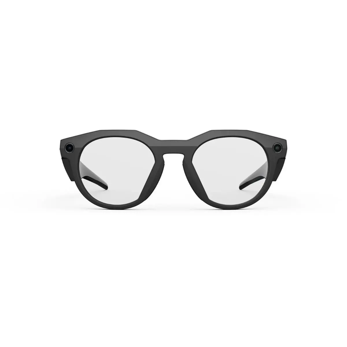 Unisex Hstn Athletes Bluetooth Wifi Round Meta AI Sunglass Sunglasses Black by Oakley
