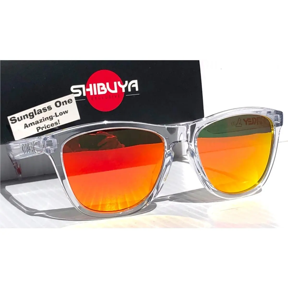 Oakley Frogskins Shibuya Release Clear Polarized Galaxy Ruby Sunglass 9245-C5