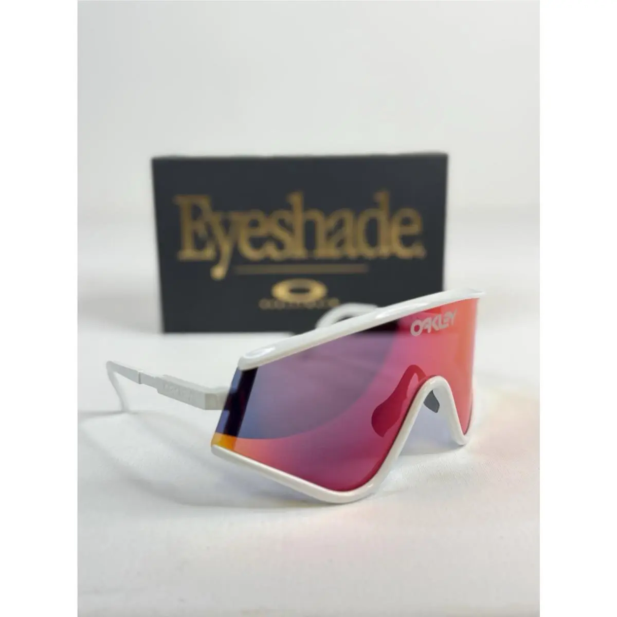 Limited Edition  Muzm Eyeshade Prizm Road Lenses White Frame Sunglasses by Oakley