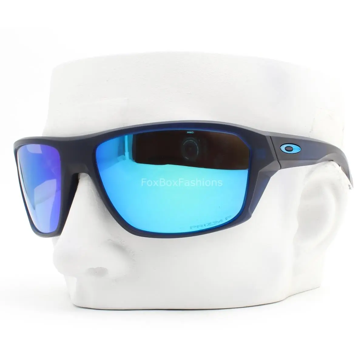 Split Shot Sunglasses Matte Blue Prizm Polarized Iridium OO9416-0464 Case by Oakley