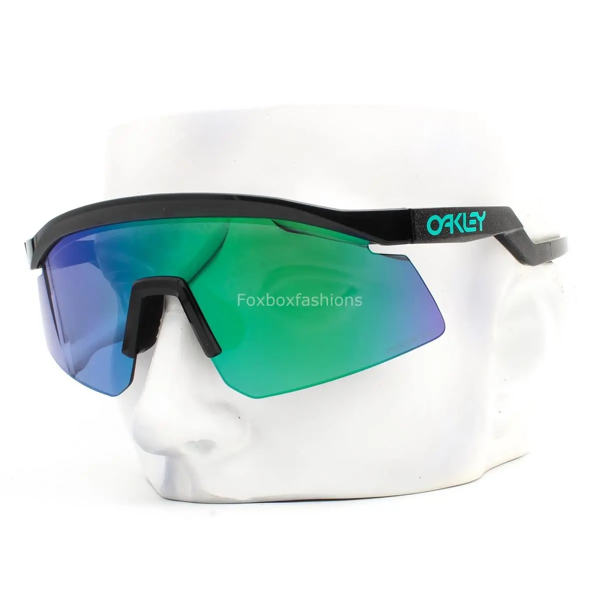 Hydra Sunglasses Polished Black on Shimmer Prizm Jade OO9229-1537 W/case by Oakley