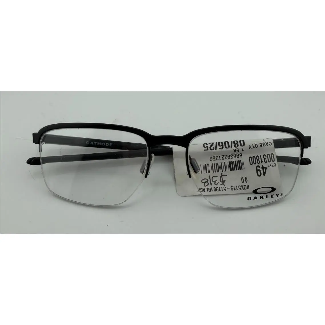 Frames Only Eyeglasses OX3233-0154 Cathode Satin Black 54-18-136 by Oakley