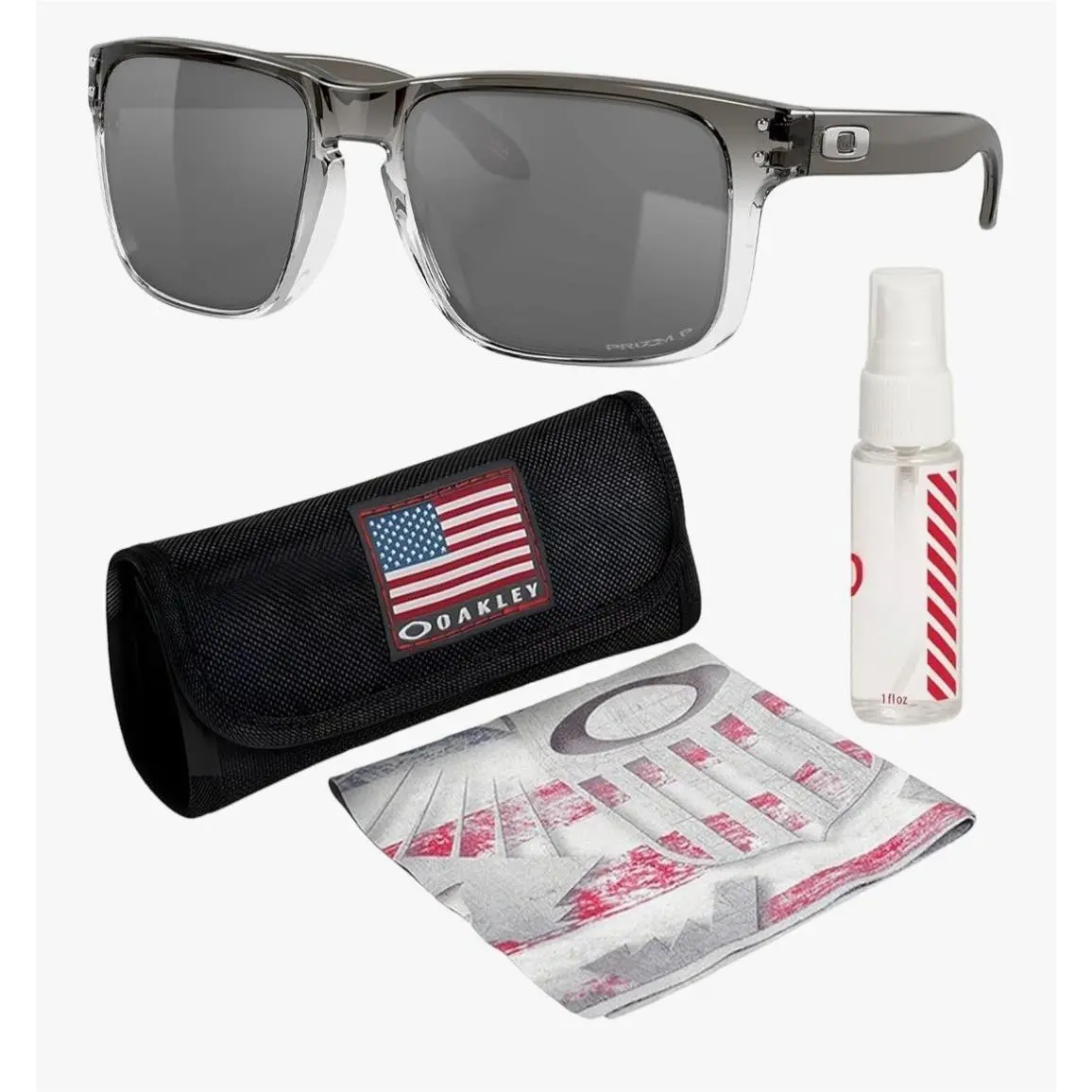 Holbrook OO9102 Square Shape Sunglasses with Official Eyewear Kit by Oakley