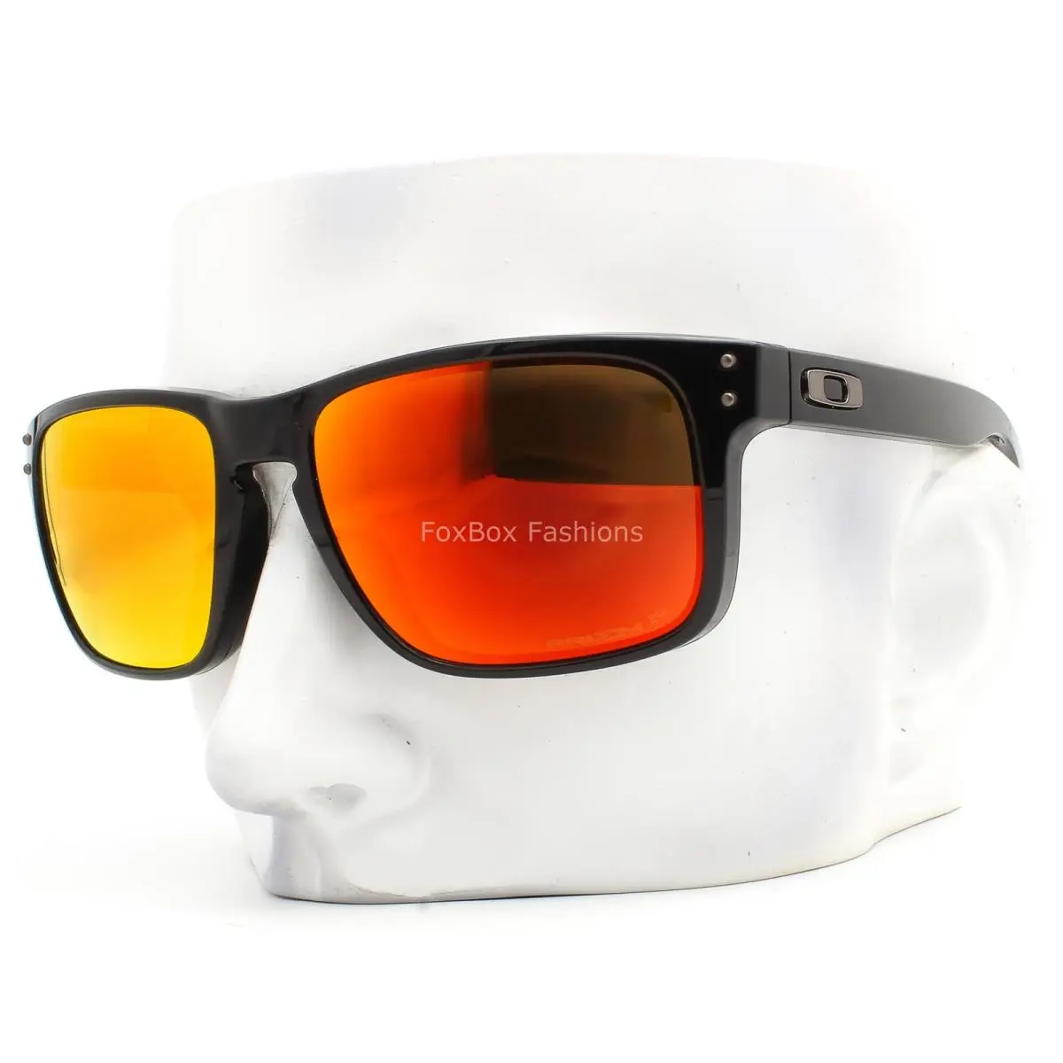 Oakley Holbrook Sunglasses OO9102-F155 Glossy Black Ruby Prizm Polarized W/pouch