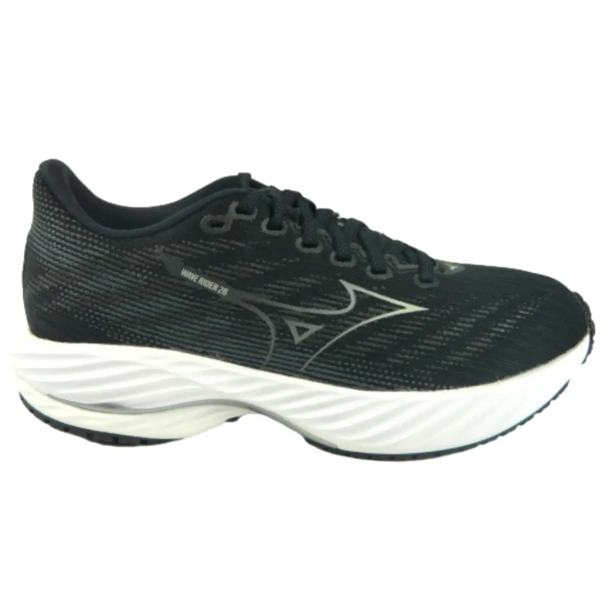 Mizuno Women`s Wave Rider 28 Neutral Running Shoe Black Harbor Mist US 7 - Multi