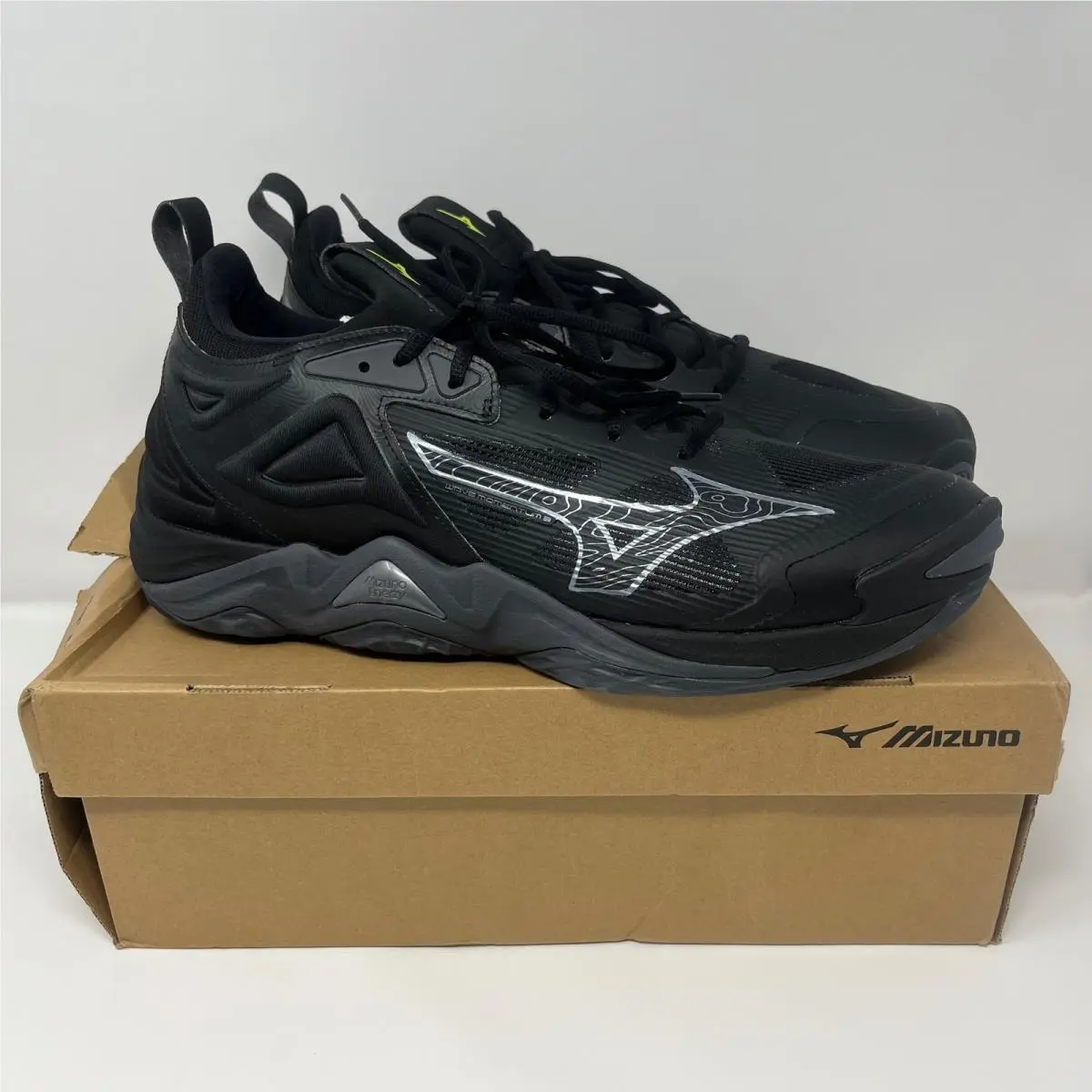 Mizuno Wave Momentum 3 Mens Volleyball Shoes Black V1GB231253 Size 14
