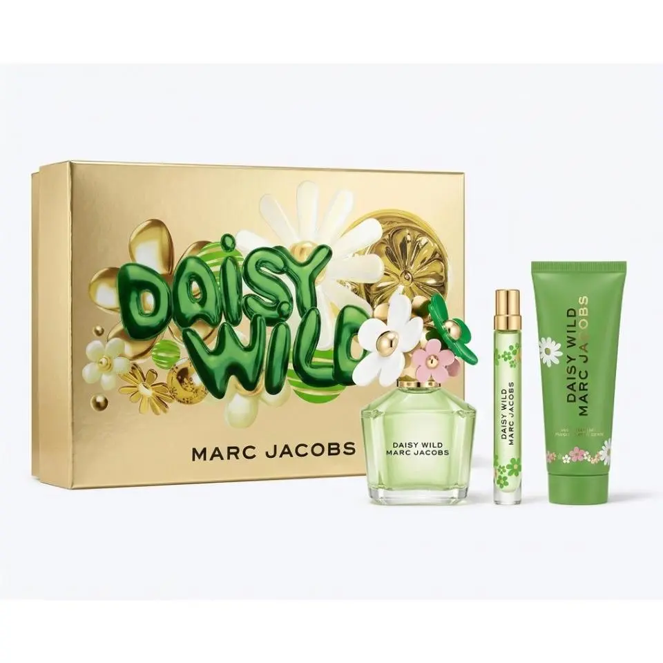 Marc Jacobs Daisy Wild 3 Piece Gift Set For Women Eau DE Parfum Spray 100ML