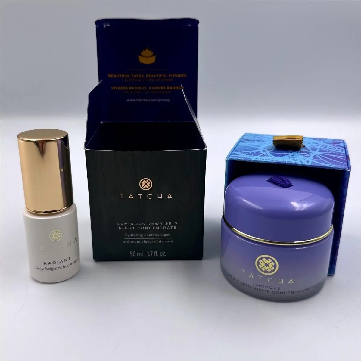 Tatcha Luminous Dewy Skin Night Concentrate Radiant Deep Brightening Serum