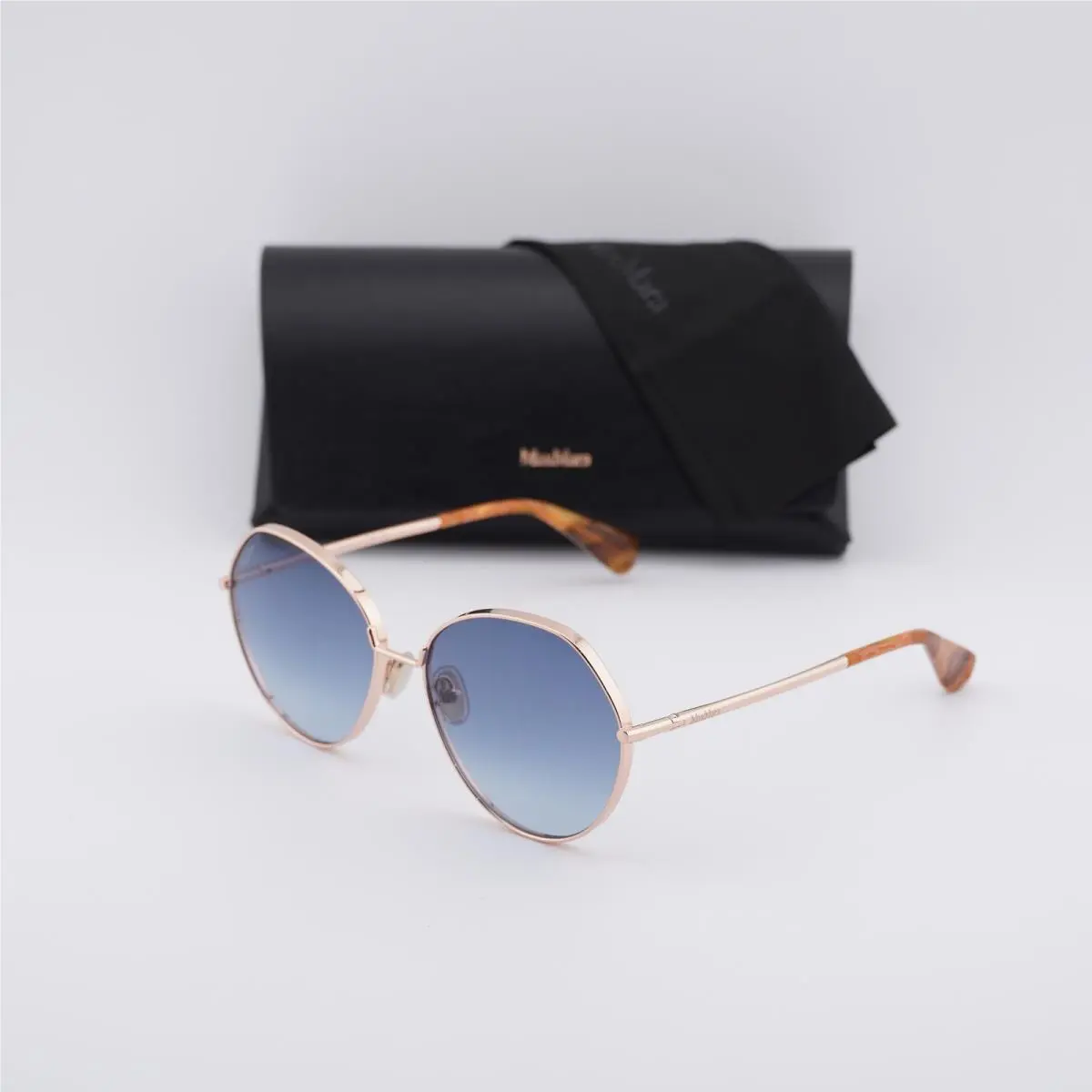 MM0096 33W Gold/blue Gradient 57-16-135 Sunglasses by Max Mara