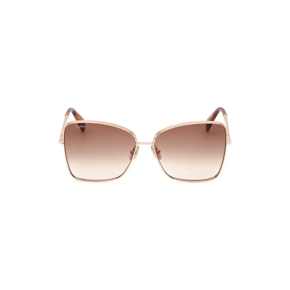 Max Mara Women Menton1 59mm Sunglasses Shiny Rose Gold / Brown
