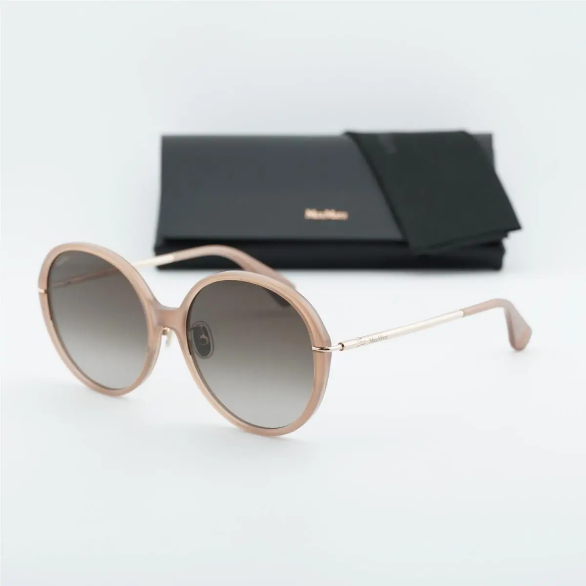 Max Mara MM0111-K 57F Shiny Beige/brown Gradient 58-18-135 Sunglasses
