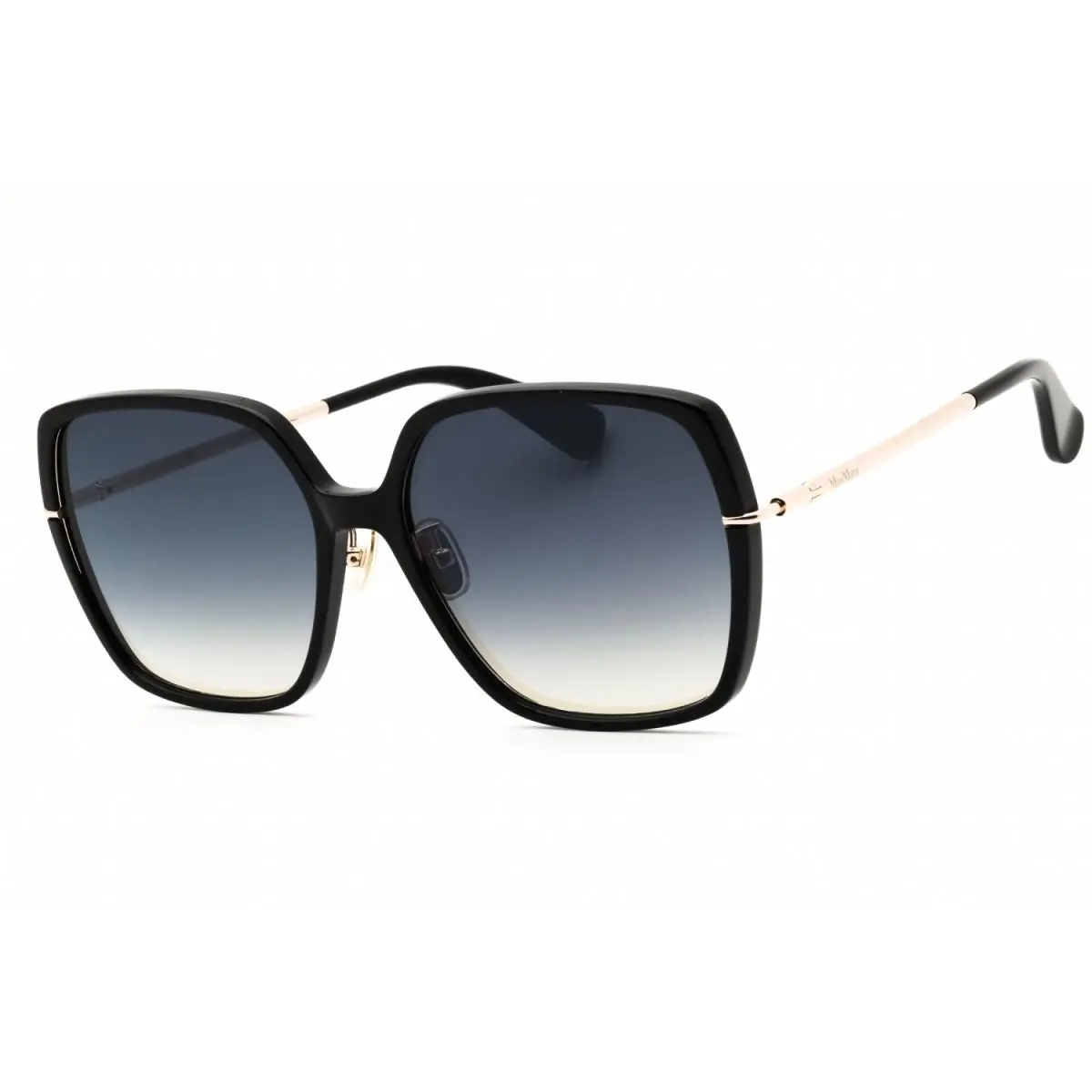 Max Mara MM0112-K 01B Shiny Black/grey Gradient 59-17-135 Sunglasses