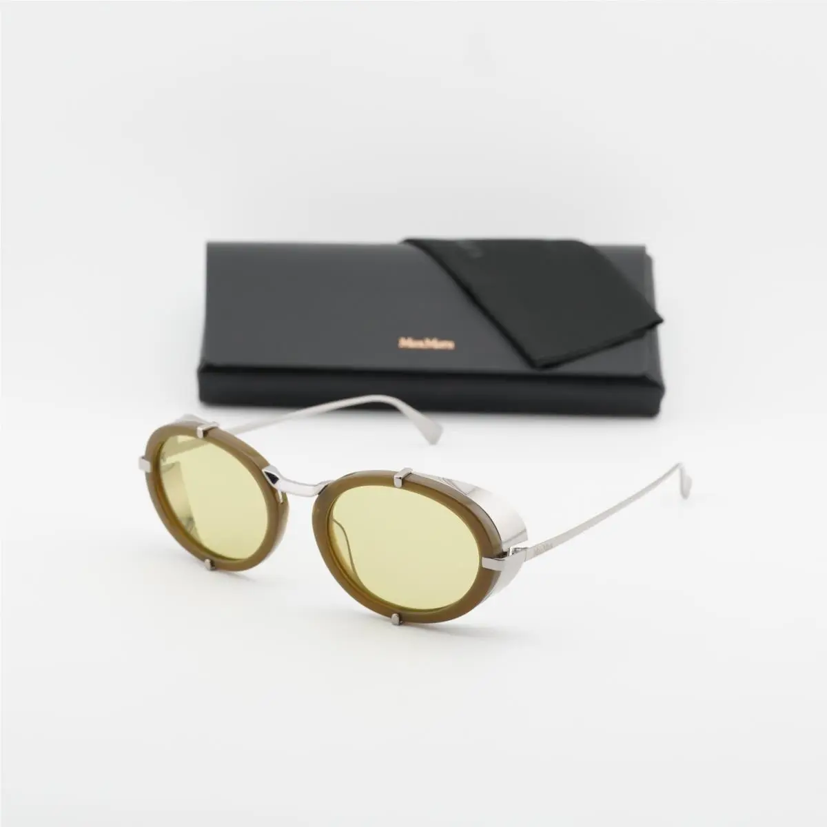 Max Mara MM0103 96N Shiny Dark Green/green 51-20-140 Sunglasses