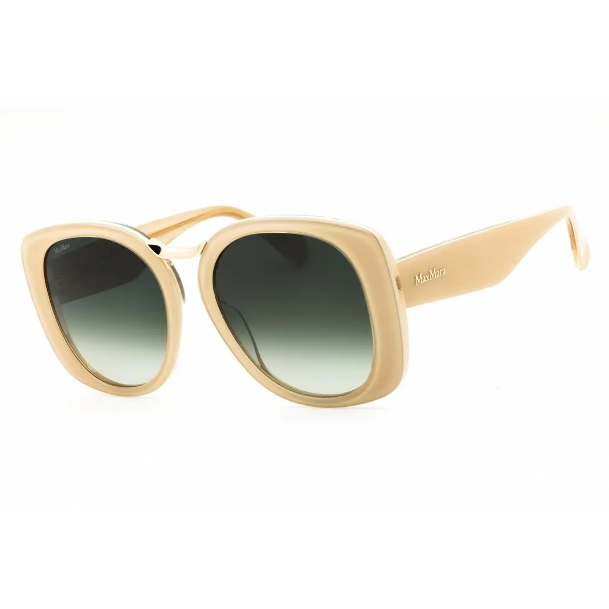 Max Mara MM092-25P-55 Sunglasses Frame Size 55mm 140mm 18mm Ivory Women