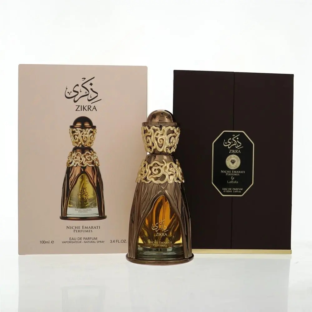 Niche Emarati Zikra 3.4 Oz Eau De Parfum Spray by Lattafa Box For Men