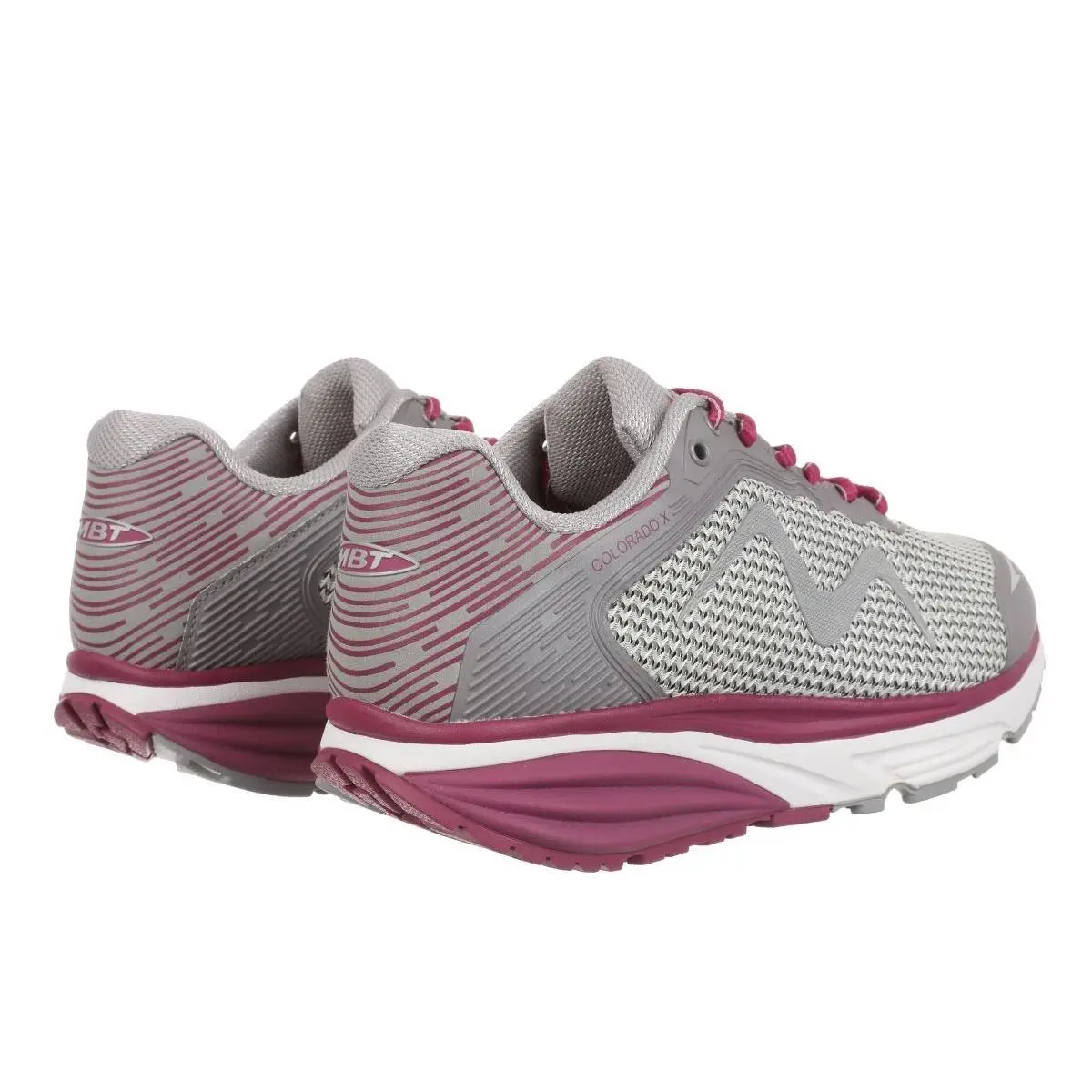 MBT shoes - 041468160219 - 041468160219 - LIGHT GREY/BERRY 6