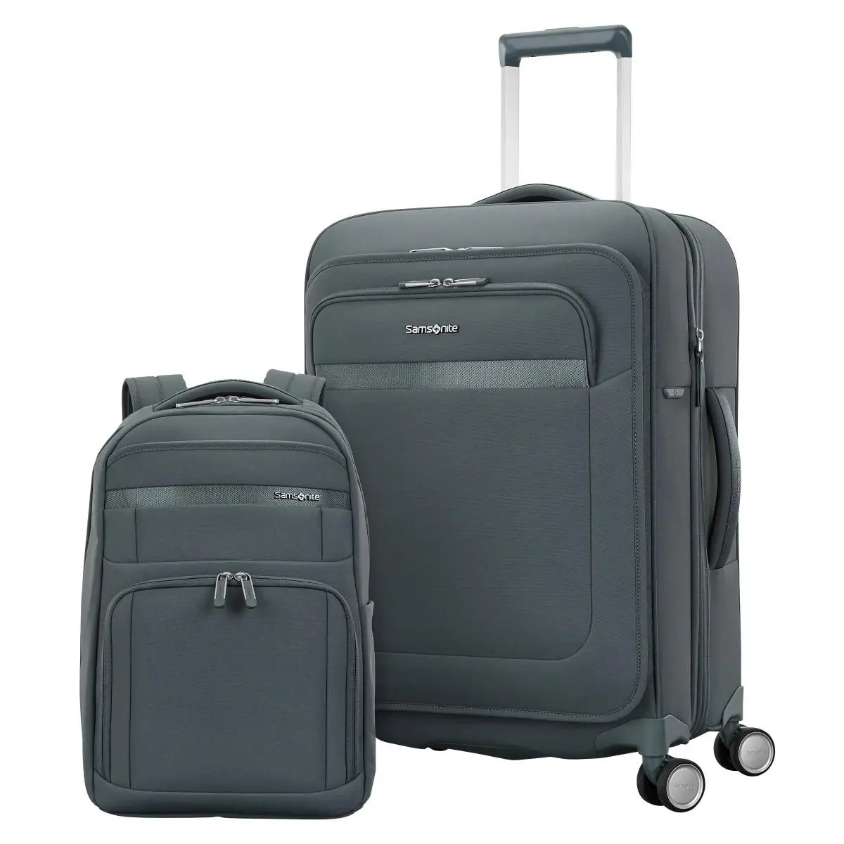 Samsonite 2-Piece Soft-side Expandable Spinner Luggage Set + Laptop Backpack Polyester