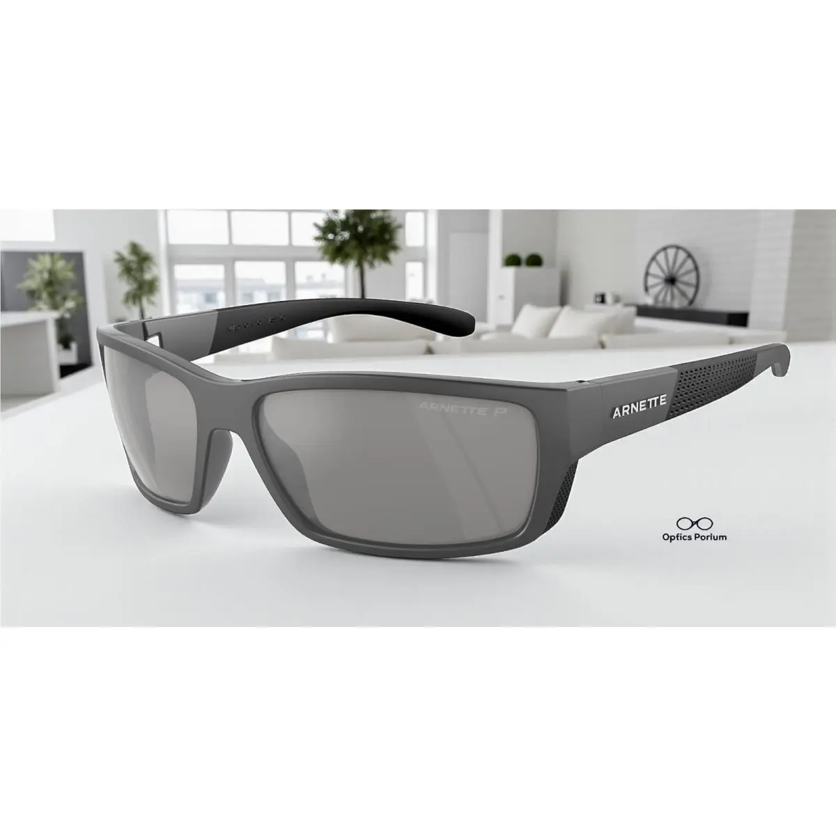 AN4336 2870Z3 Frambuesa Grey Black Mir Polarized 61 mm Men`s Sunglasses by Arnette