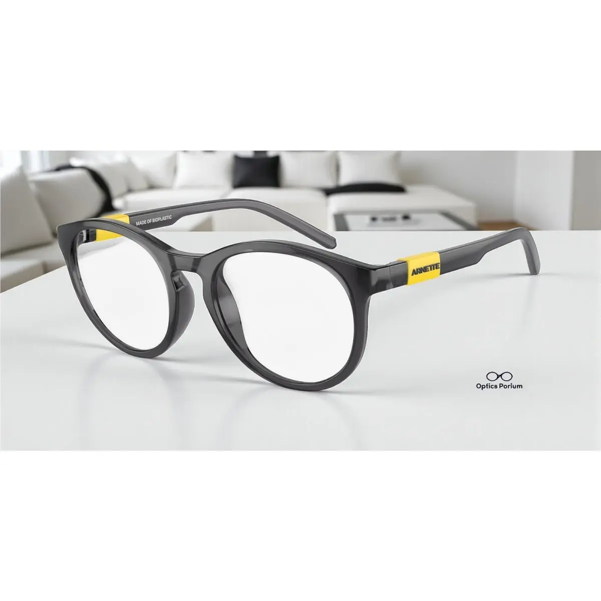 Arnette AN7225 2786 C Gerdi Transparent Grey Transparent 49 mm Men`s Eyeglasses