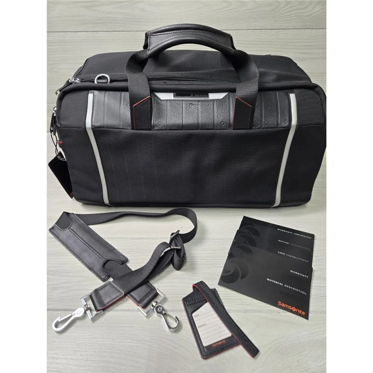 Samsonite Black Label X Lite Duffle Bag Luggage 22 Carry On Shoulder Strap