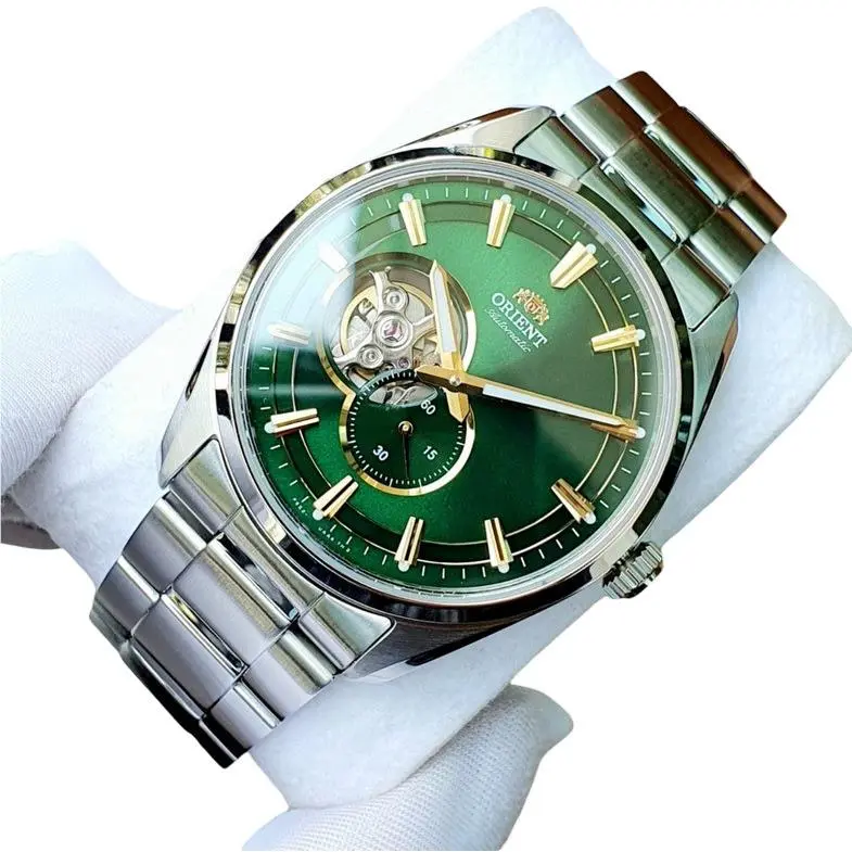 Orient Automatic Sapphire Crystal Green Dial Stainless Men`s Watch RN-AR0008E