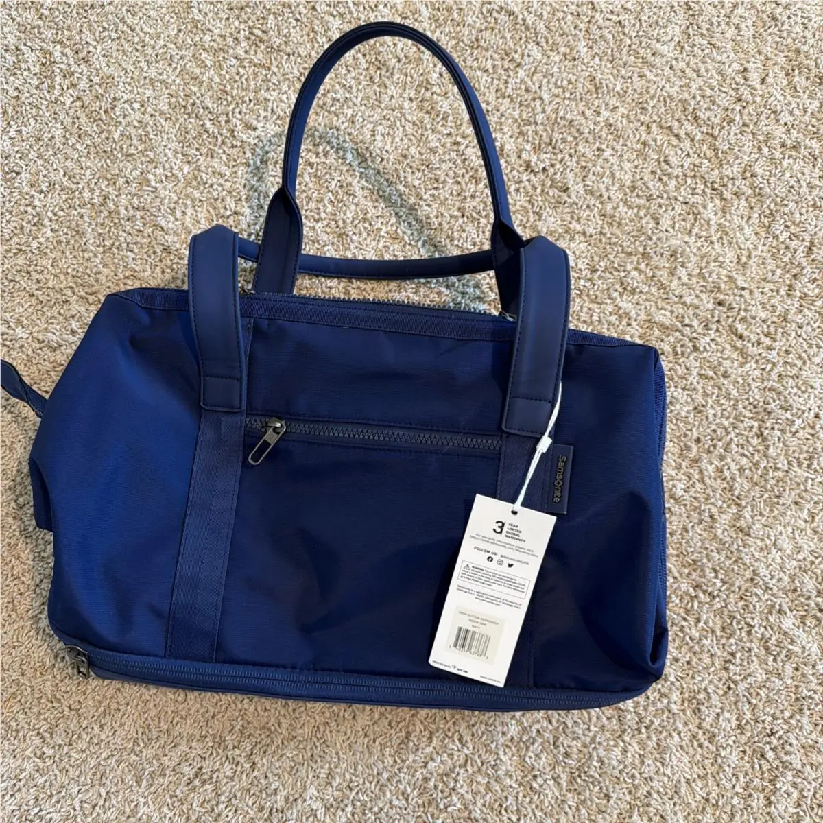 Samsonite Drop Bottom Weekender Bag Navy