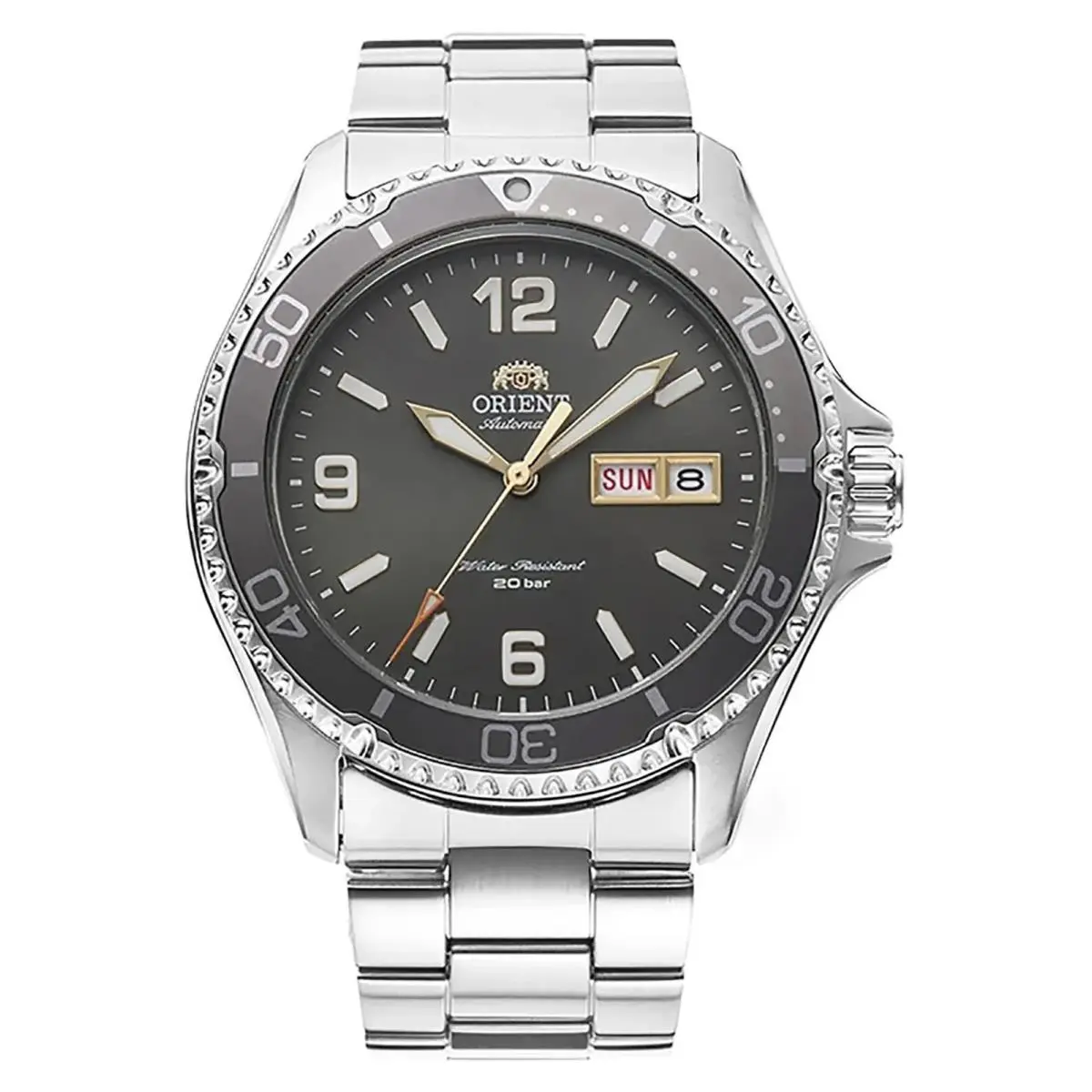 Orient RA-AA0819L19B RA-AA0819L Men Sport Mechanical Sapphire Screw Crown 200mWR - Dial: Gray