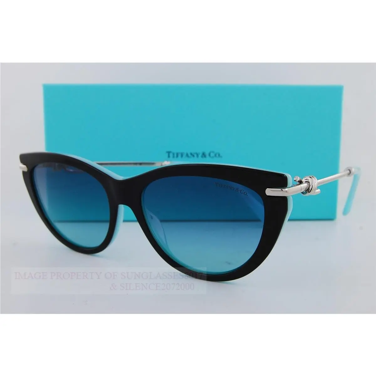 Tiffany Co. Sunglasses TF 4253 80559S Black/blue Gradient For Women