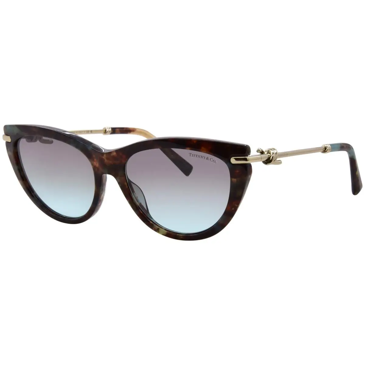 Tiffany Co. TF4253 84425D Sunglasses Women`s Brown/azure/brown Gradient 55mm