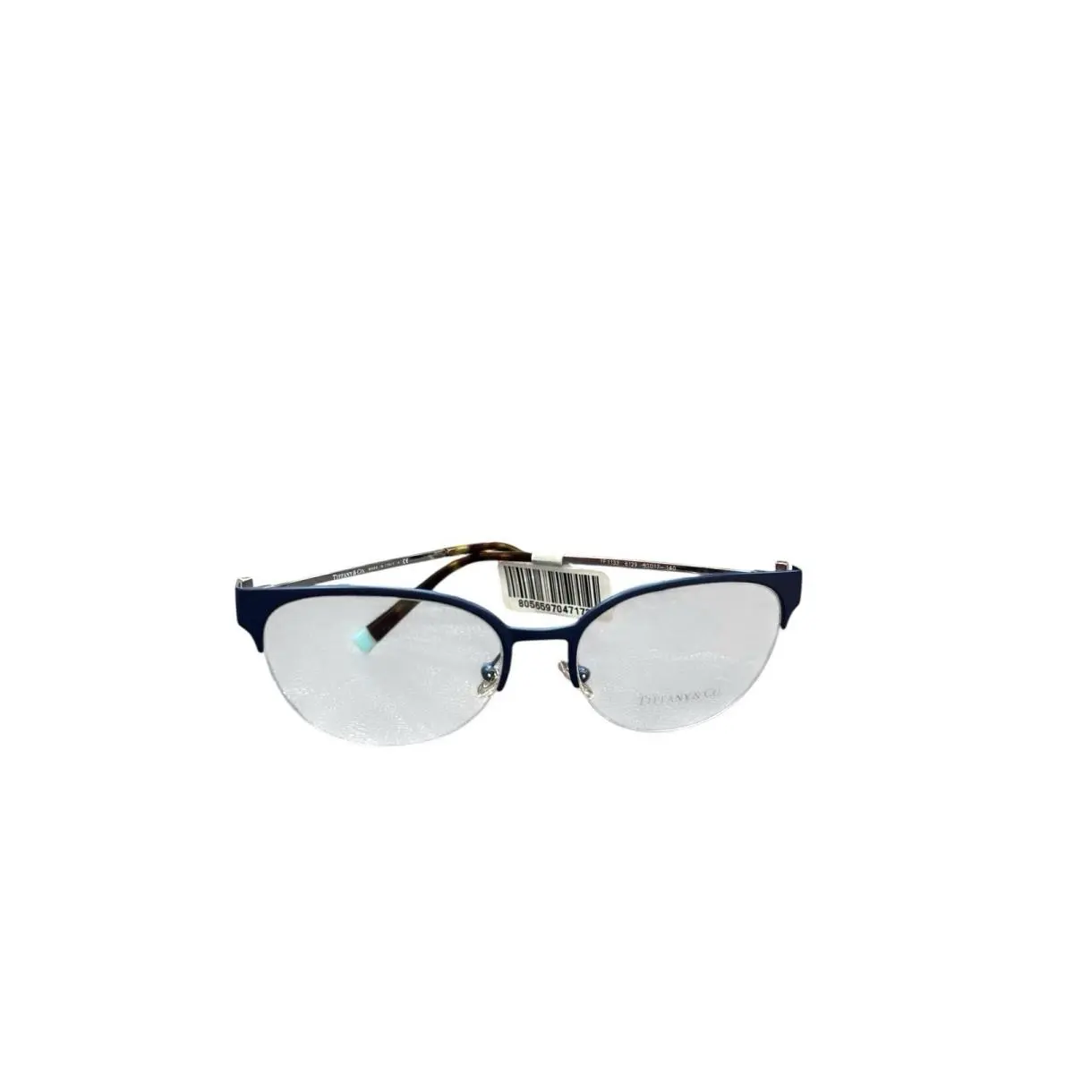 Tiffany Co Eyeglasses Frames Only OTF1133 6129 53-17-140 Metal Italy Blue