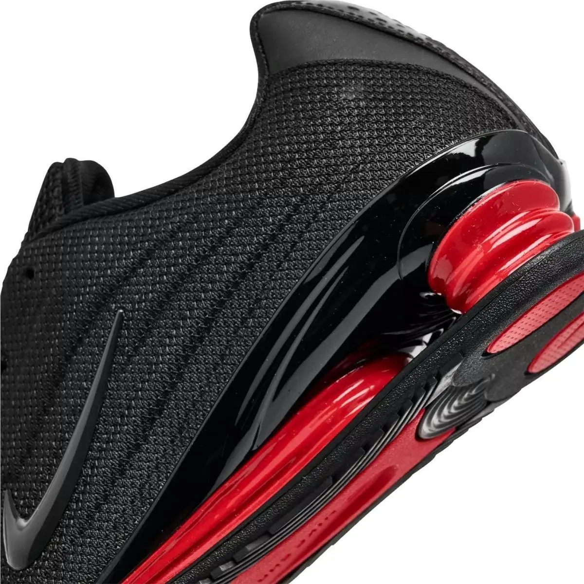 Nike shoes - Nike Shox - Shox - Black, Manufacturer: Black/University Red/Black 4