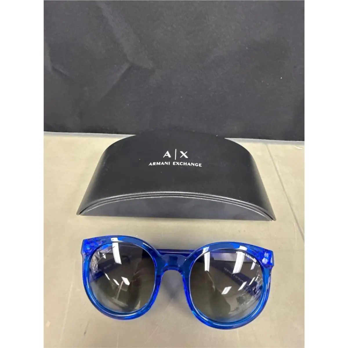 A X Armani Exchange AX4057S Sunglasses 821011-53 - Transparent Light Blue Frame