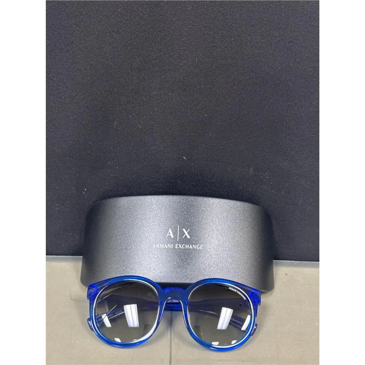A X Armani Exchange AX4057S Sunglasses 821011-53 - Transparent Light Blue Fram 3