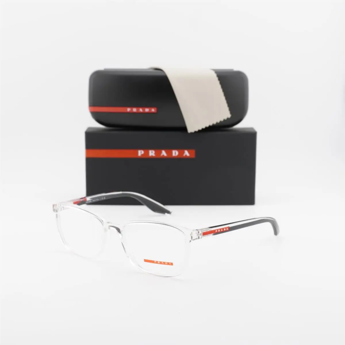 Prada PS07RV 2AZ1O1 Transparent 55mm Eyeglasses