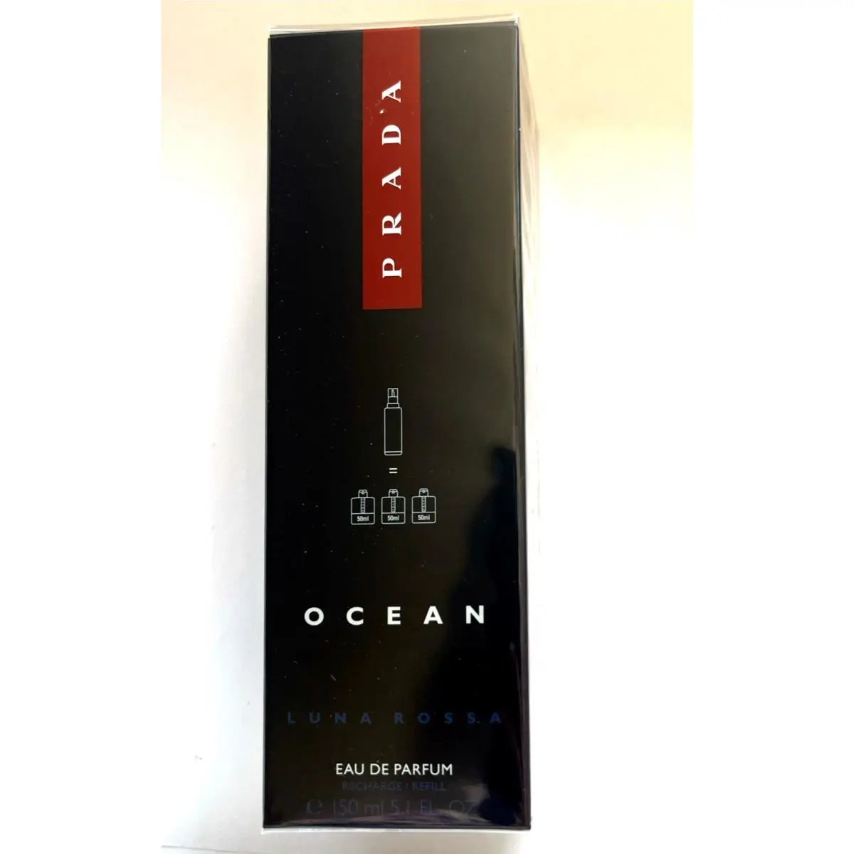 Prada Luna Rossa Ocean Eau de Parfum Men’s Spray 5.1oz/ 150 ml Recharge / Refill