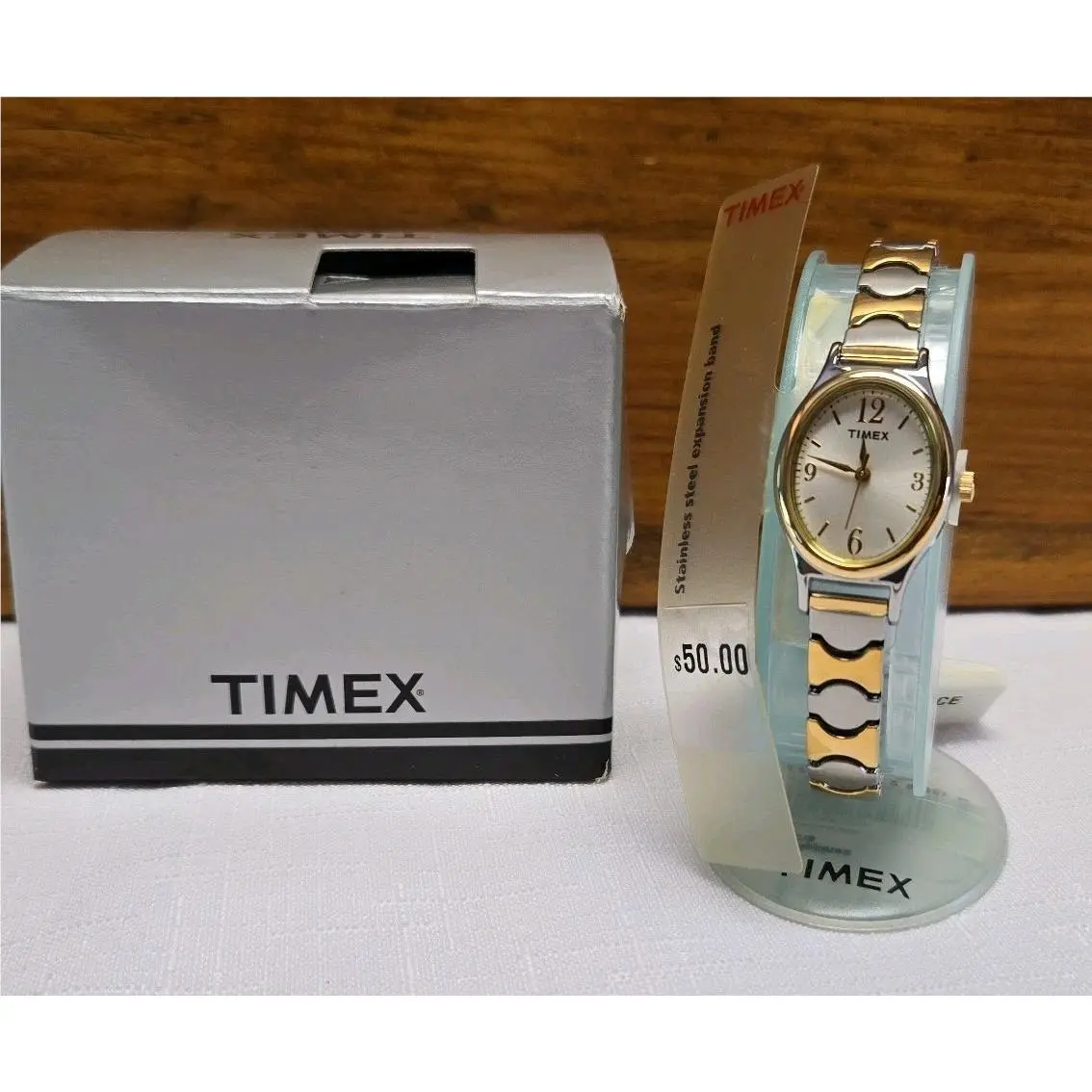 2005 Timex Ladies Quartz Watch Gold/silver Bracelet T2601B1