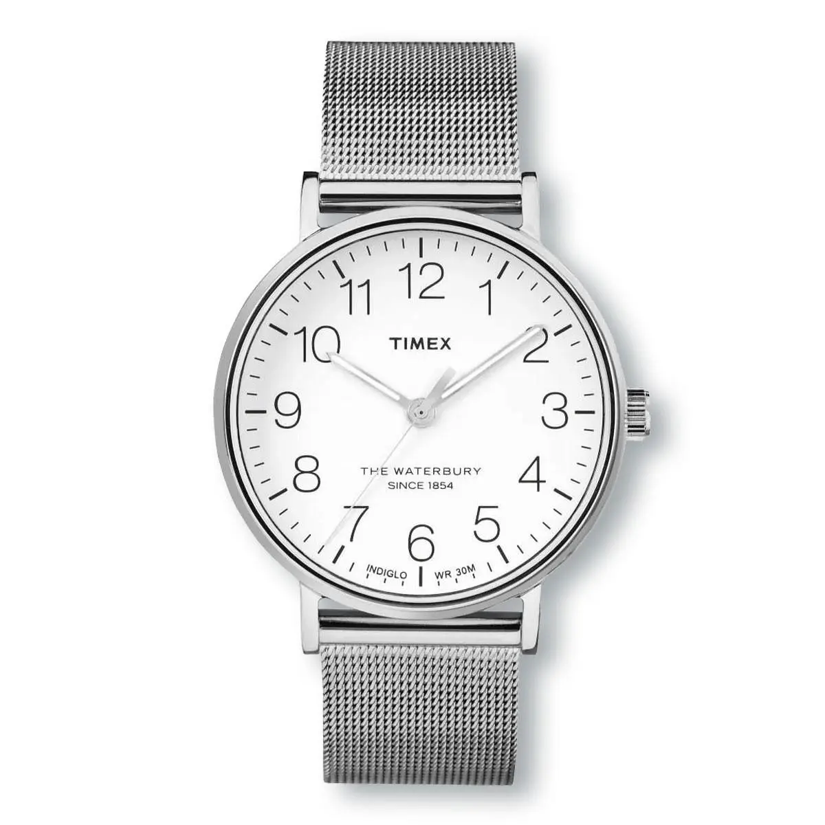 Timex Waterbury TW2R25800 Classic Silver Mesh Stainless Steel Band Watch