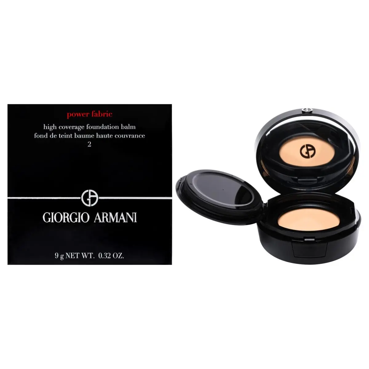 Power Fabric High Coverage Foundation Balm - 02 by Giorgio Armani - 0.32 oz